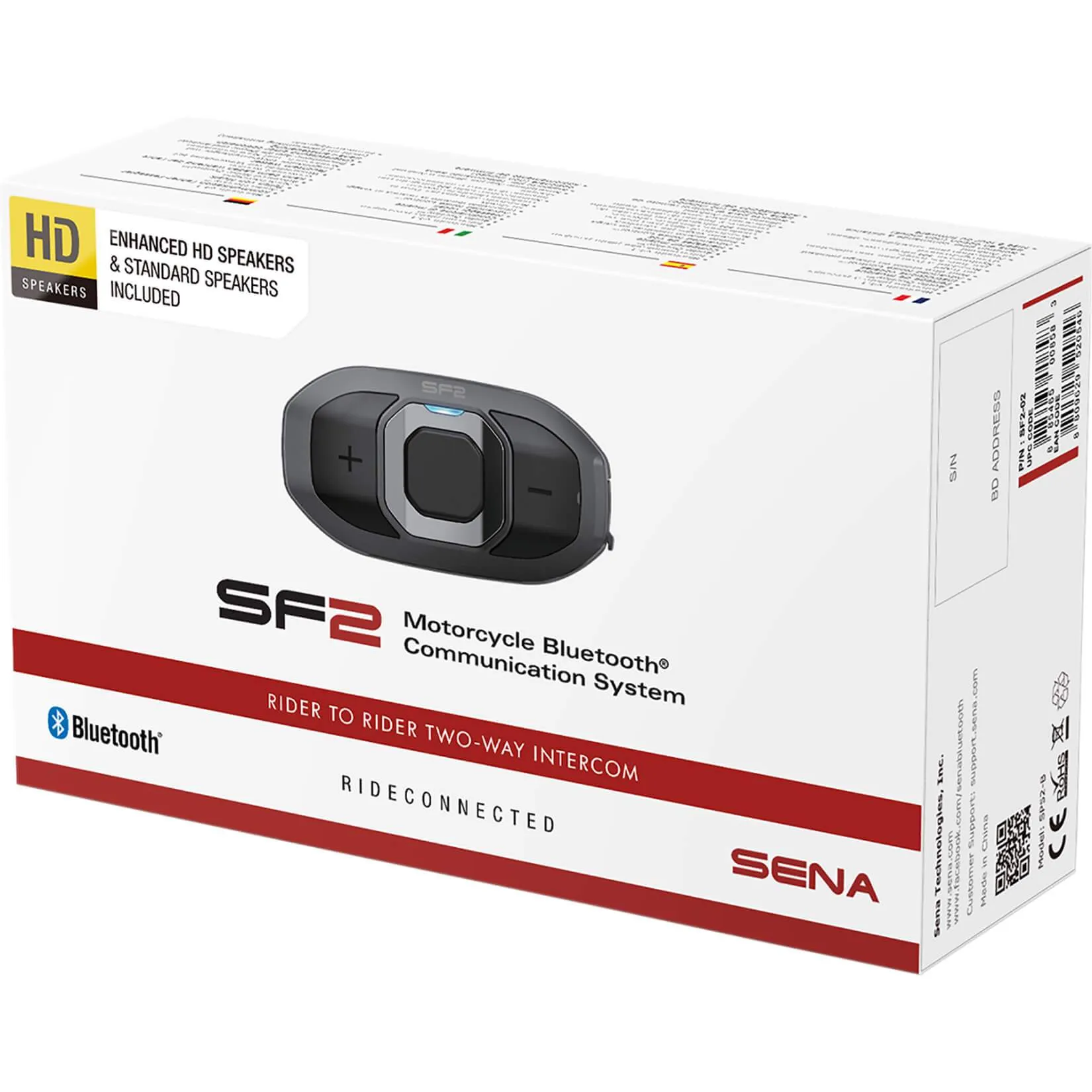 SF2 Bluetooth Headset - 2-Way - Dual Speakers