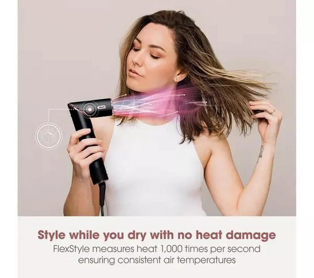 Shark HD440UK FlexStyle 5-in-1 Air Styler & Hair Dryer with Storage Case – Black