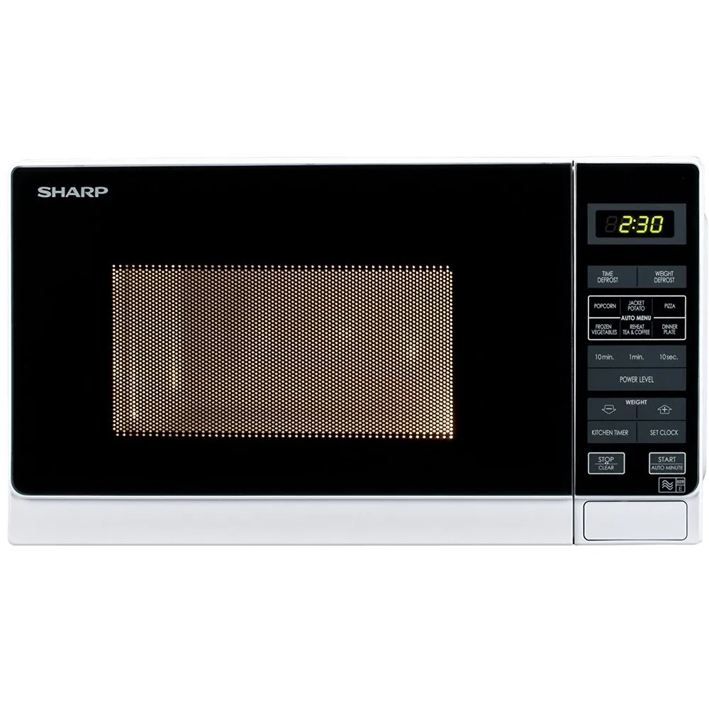 Sharp R272WM 20 Litre Solo Microwave Oven - White