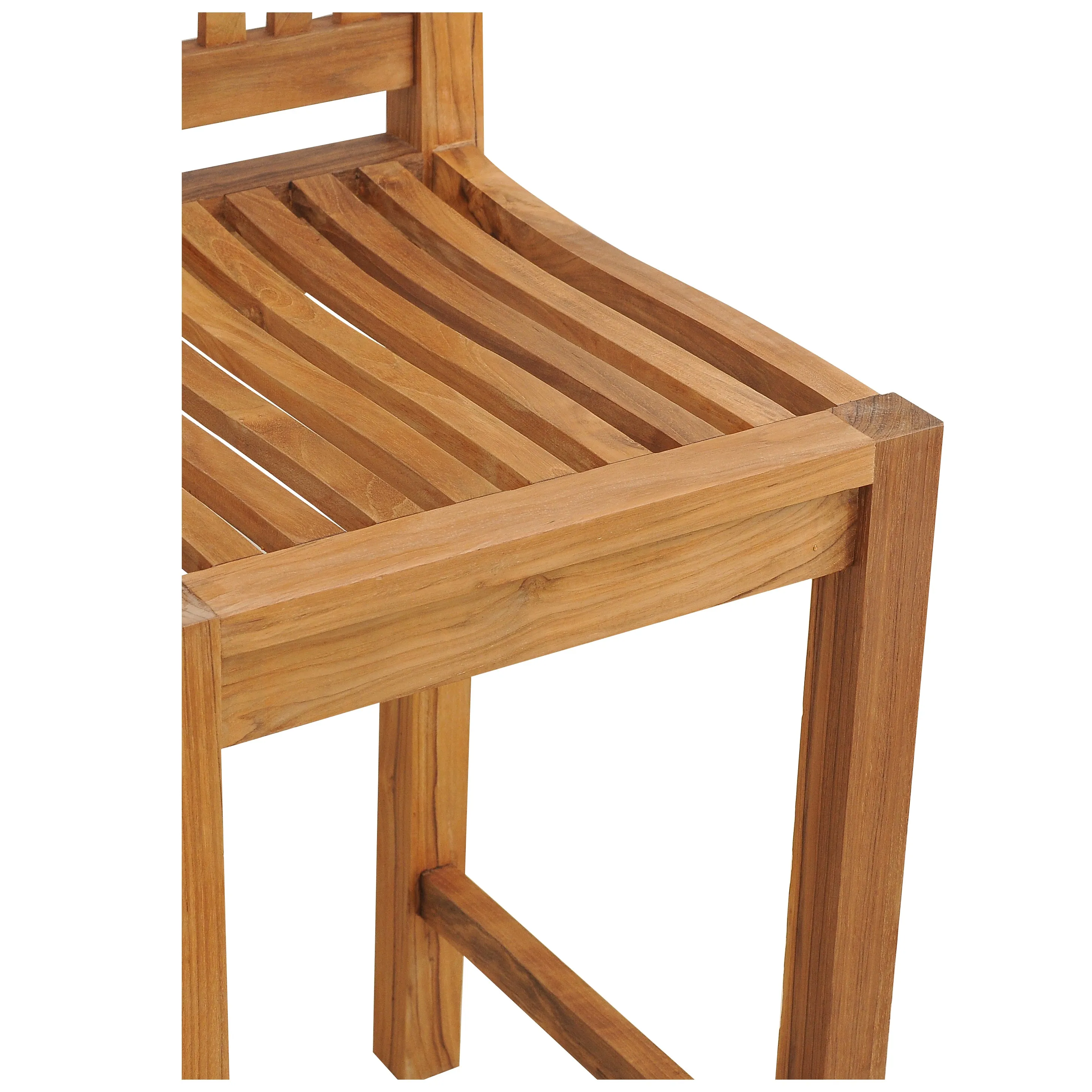 Teak Wood Elzas Barstool without Arms