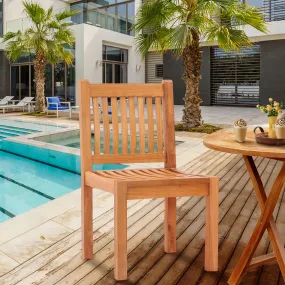 Teak Wood Elzas Side Chair