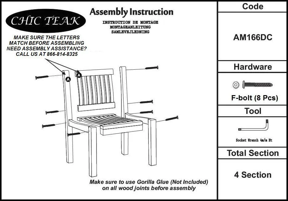 Teak Wood Elzas Side Chair