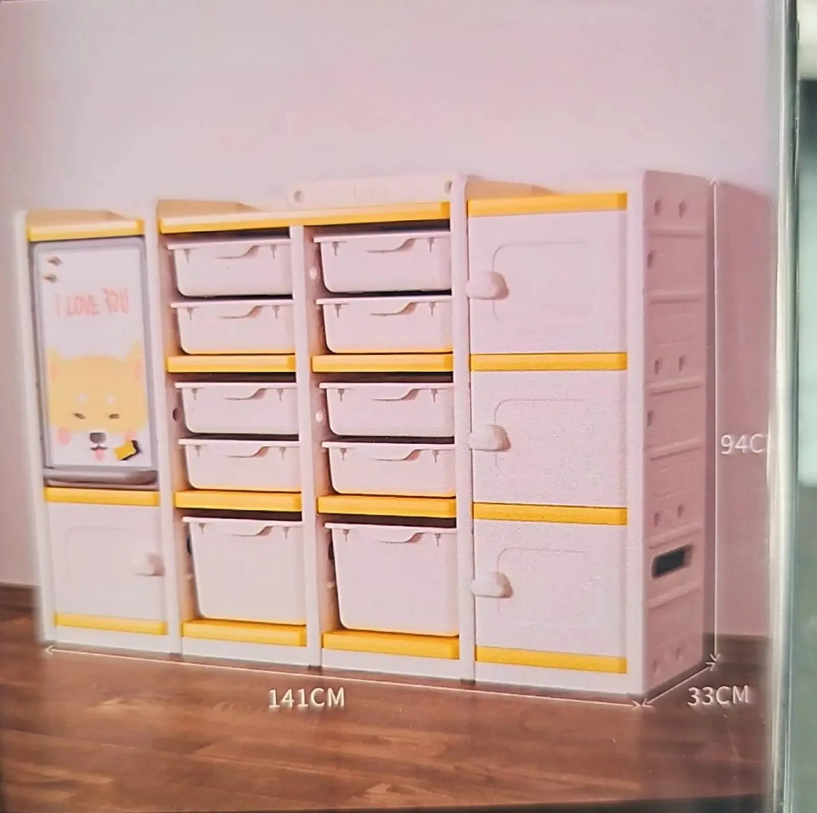 Toy Storage Kids Organizer with Easel