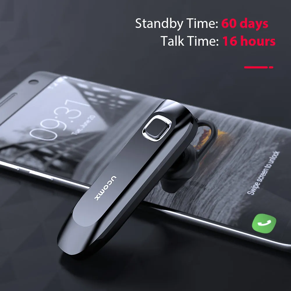UCOMX U32K Bluetooth Earphone Wireless Headphone Ear Hook Bluetooth Headset with Mic Handsfree Earpiece for iPhone Huawei Xiaomi