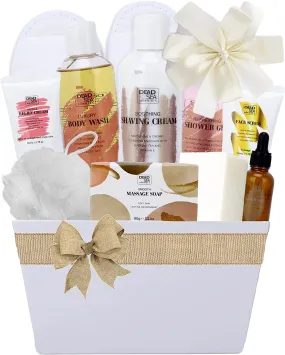 Ultimate Dead Sea Minerals Skincare Gift Set Bath & Body Basket
