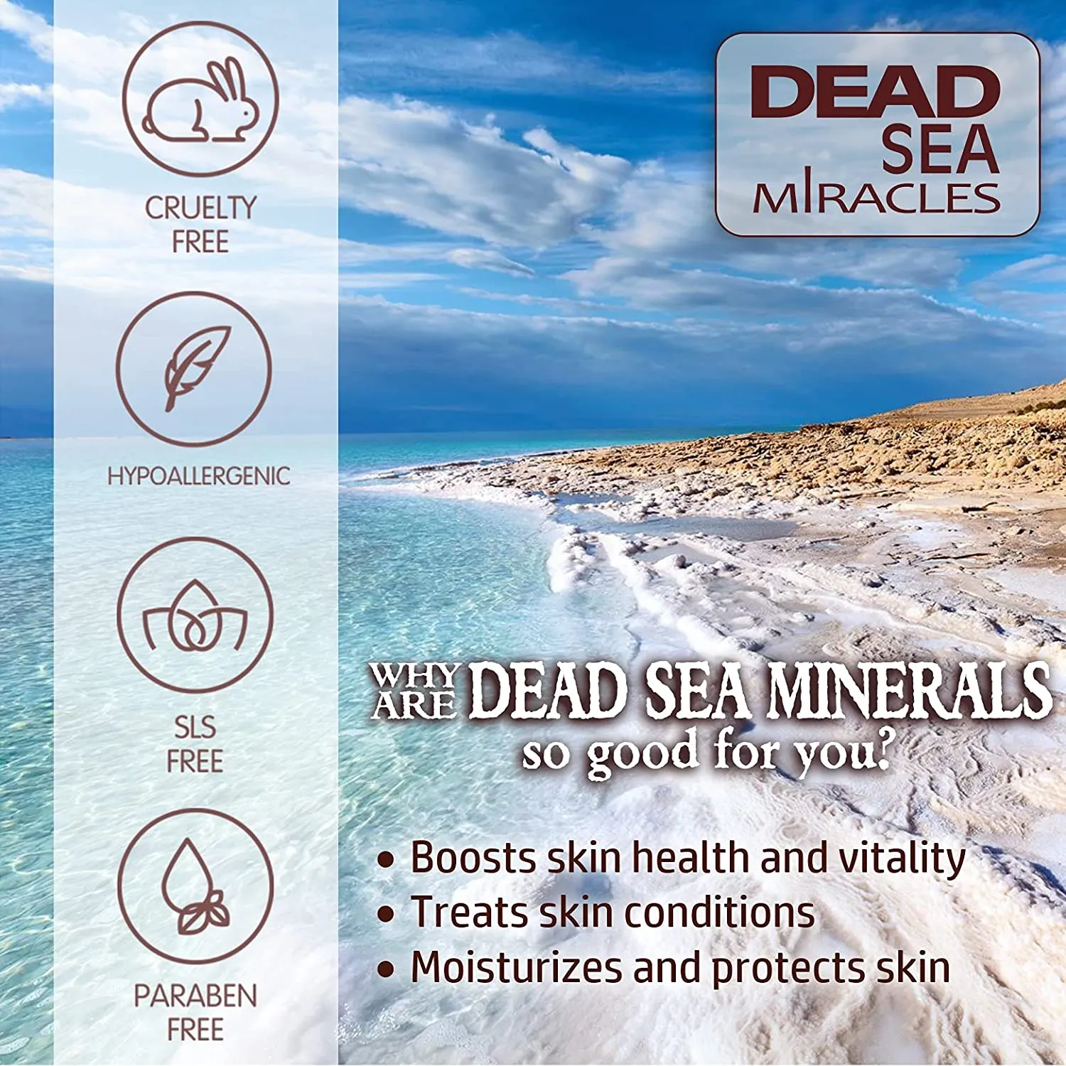 Ultimate Dead Sea Minerals Skincare Gift Set Bath & Body Basket