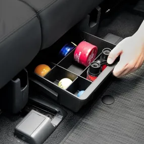 Under Seat Storage Tray for Rivian R1S 2025 Accessories, Rear Row Organier with Partitions and Anti Scratch Noise Reduce Silicone Pad for Rivian R1S Accessories 2024 2023 2022 (2nd Row Seat) Under Seat Storage Tray for Rivian R1S 2025 Accessories, Rear Row Organier with Partitions and Anti Scratch Noise Reduce Silicone Pad for Rivian R1S Accessories 2024 2023 2022 (2nd Row Seat)