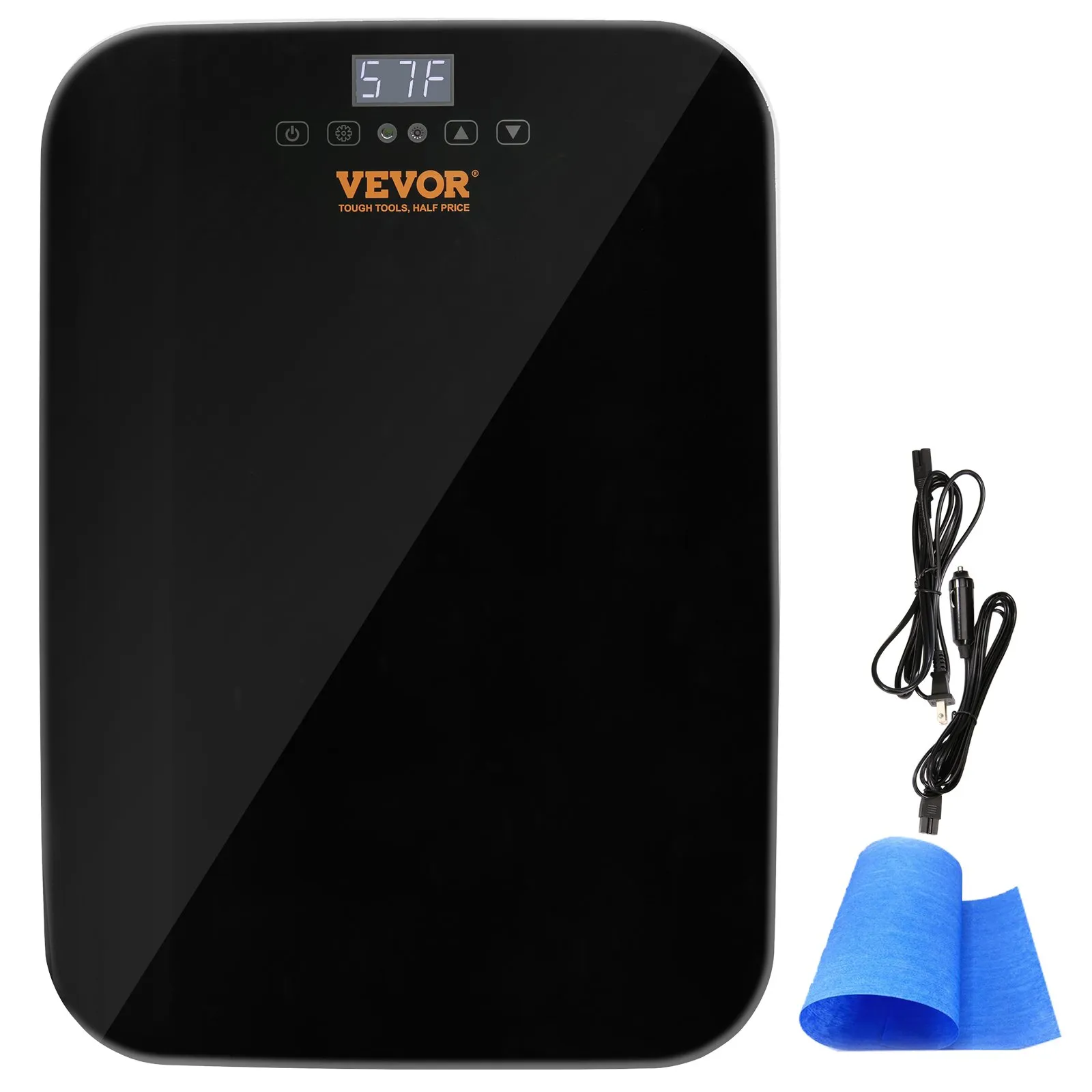 Vevor Mini Fridge for Bedroom, Skincare Fridge with Touch Screen Control - Black