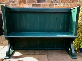 Vintage High Back Bench - sold on etsy Vintage High Back Bench - sold on etsy