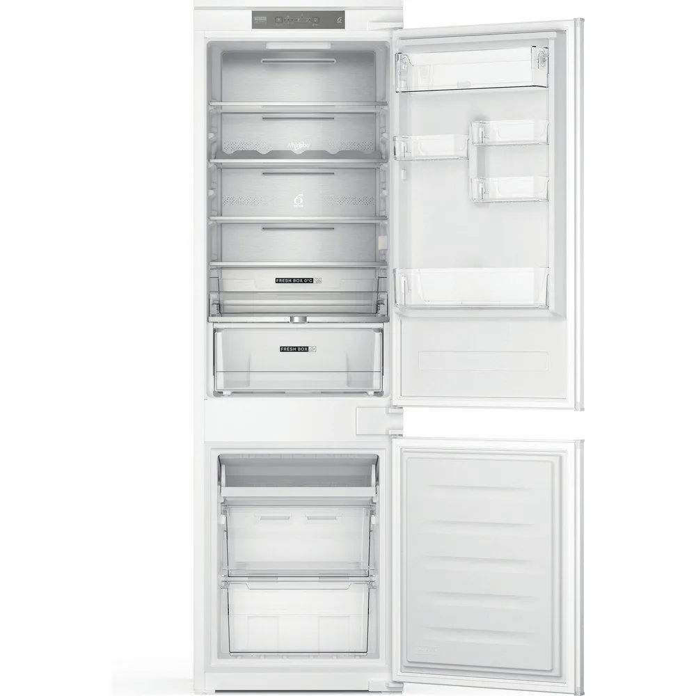 Whirlpool WHC18T332 250 Litre Built-In Fridge Freezer, 54cm Wide - White