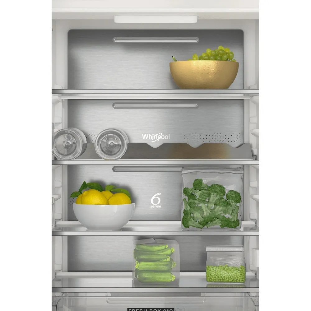 Whirlpool WHC18T332 250 Litre Built-In Fridge Freezer, 54cm Wide - White