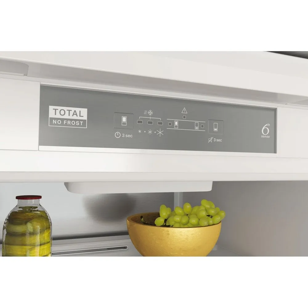 Whirlpool WHC18T332 250 Litre Built-In Fridge Freezer, 54cm Wide - White