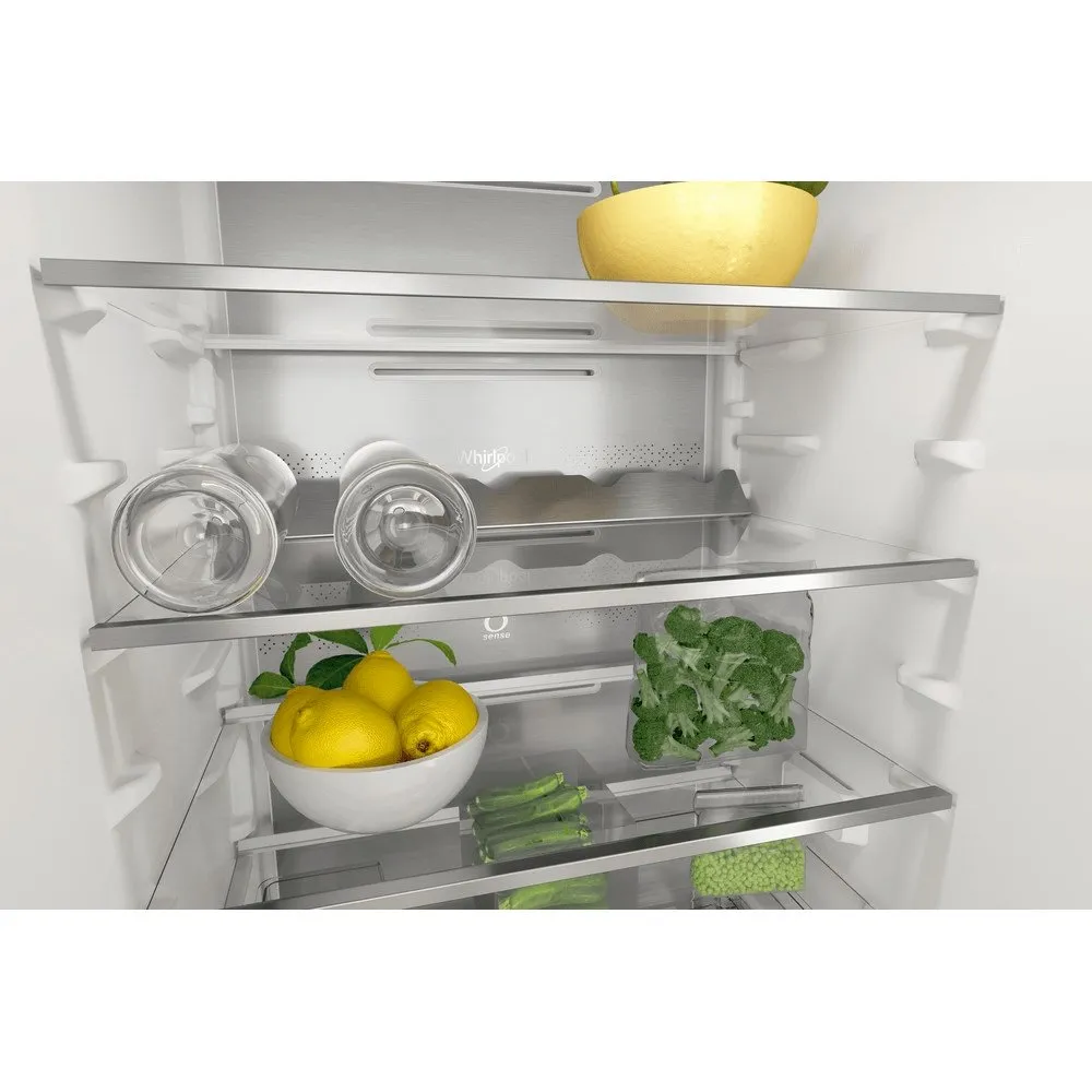 Whirlpool WHC18T332 250 Litre Built-In Fridge Freezer, 54cm Wide - White
