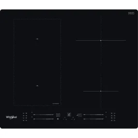 Whirlpool WLS7960NE 59cm Wide Built-In Induction Hob, 4 Zones, With Flexicook - Black
