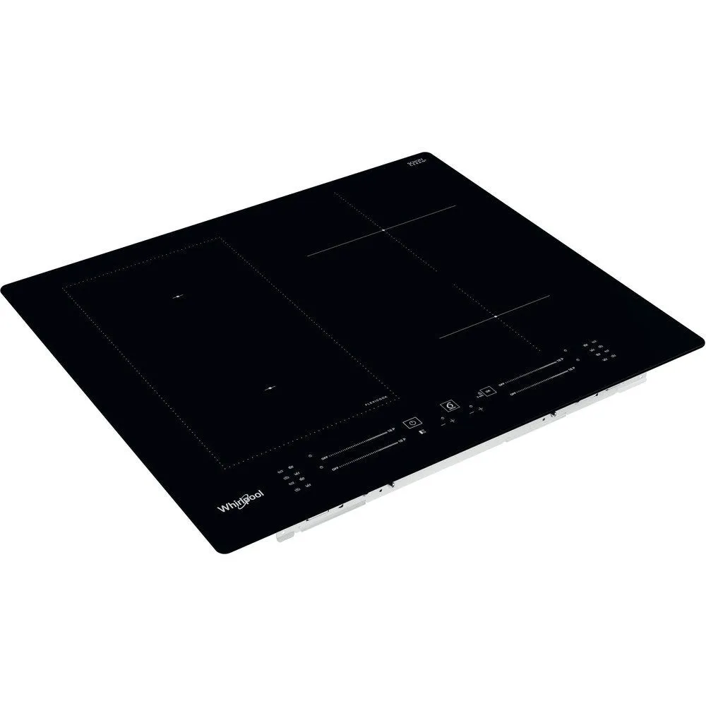Whirlpool WLS7960NE 59cm Wide Built-In Induction Hob, 4 Zones, With Flexicook - Black